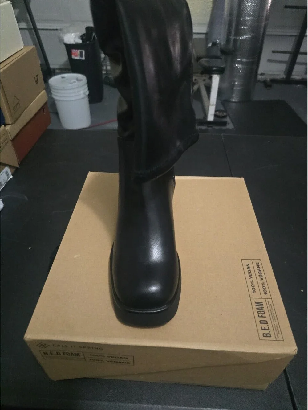 Call It Spring Britnay Black Knee High Boots Women’s Size 6B